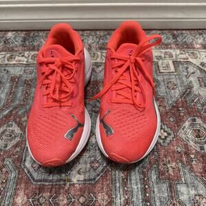 Puma Velocity Nitro 2 Women's Size 7 Glowing Red Walking Running Shoes Sneakers